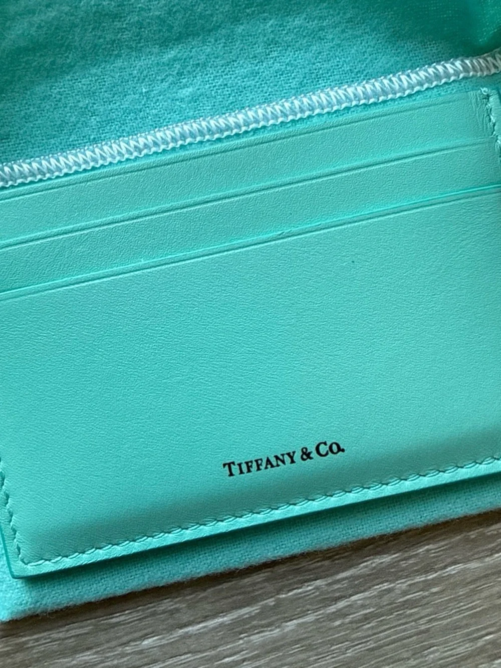 Tiffany & Co. Card Case in Signature Robin's Egg Blue